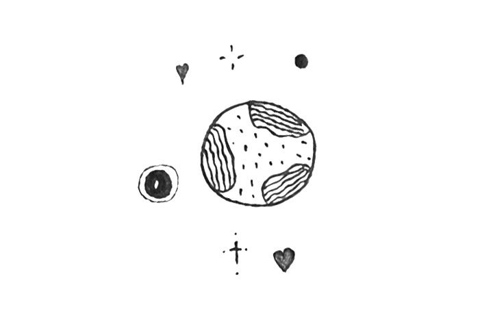 可爱星球简笔画图片