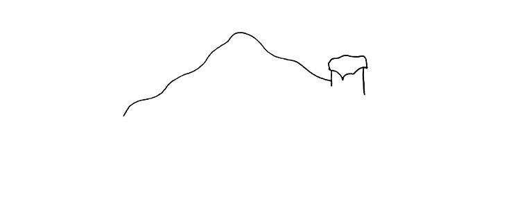 雪屋简笔画教程