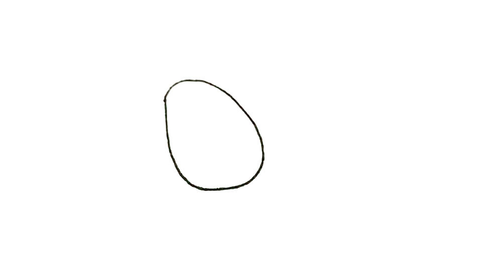 牛油果简笔画画法步骤