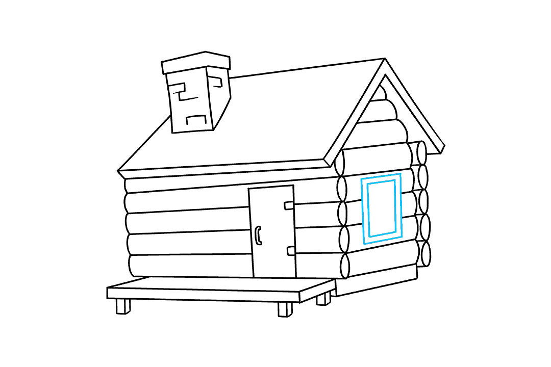 小木屋怎么画