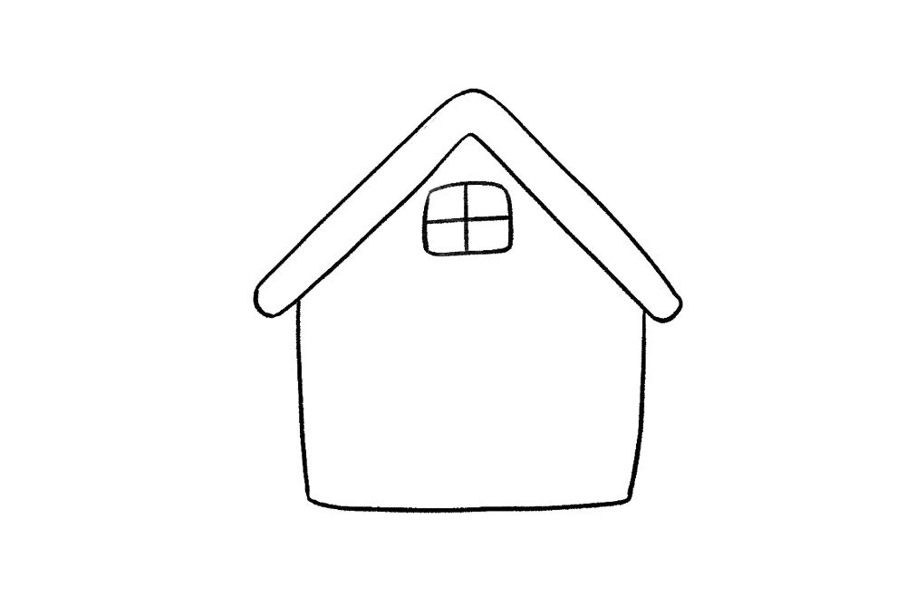 简单漂亮小房屋简笔画画法
