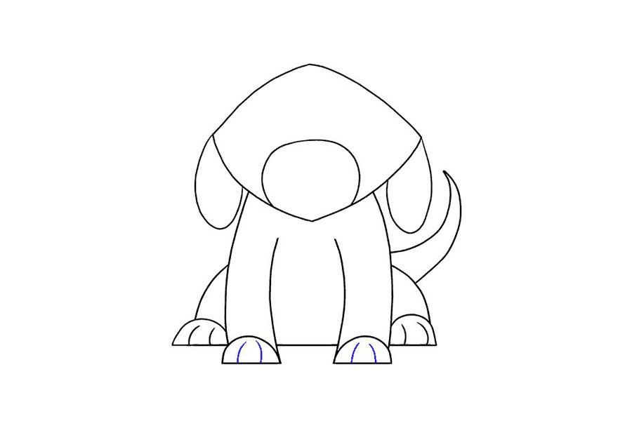 简单漂亮的狗简笔画画法