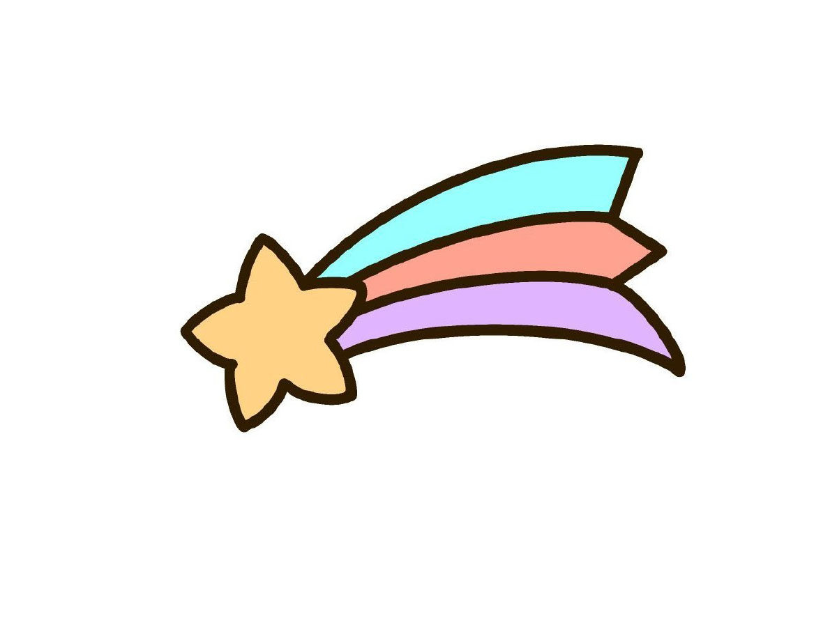 流星简笔画画法步骤