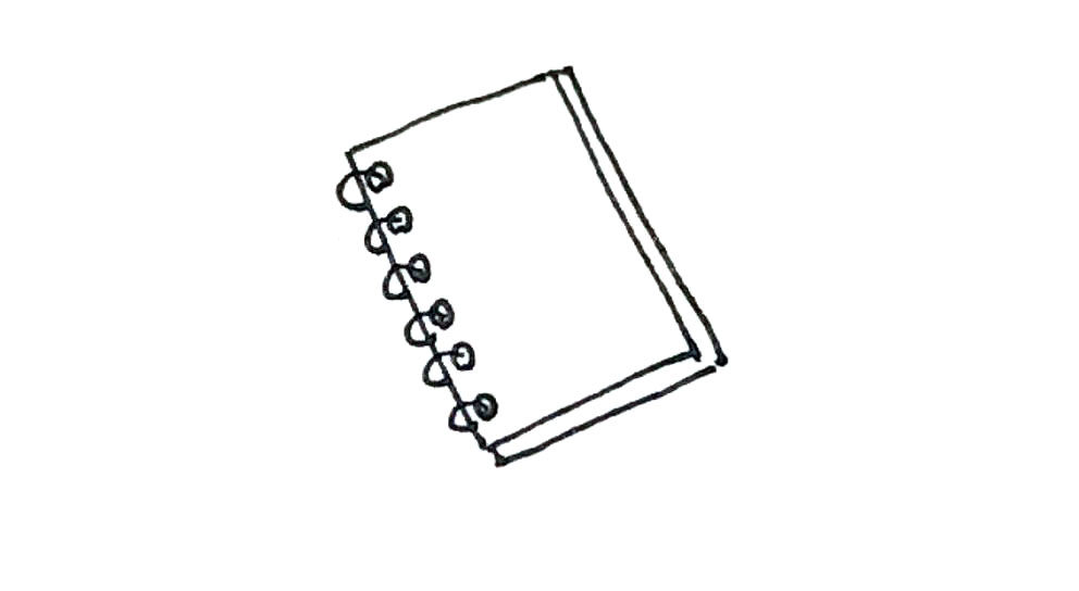 笔记本简笔画画法步骤