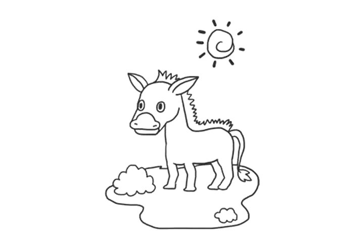 简单七步画可爱的小斑马