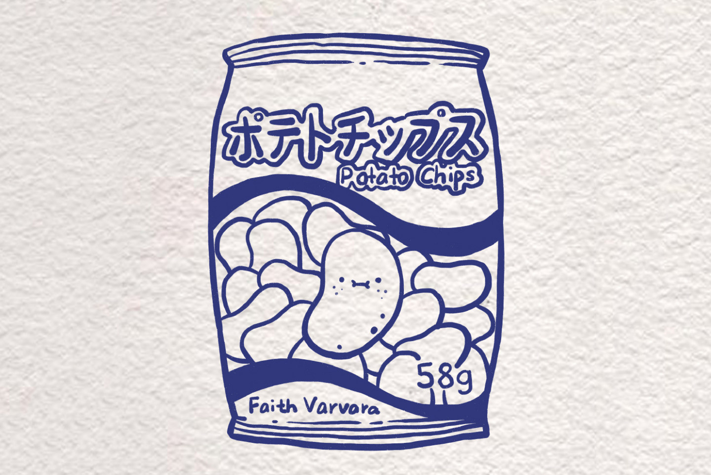 一袋薯片怎么画