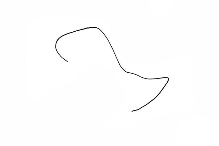 恐龙简笔画画法步骤