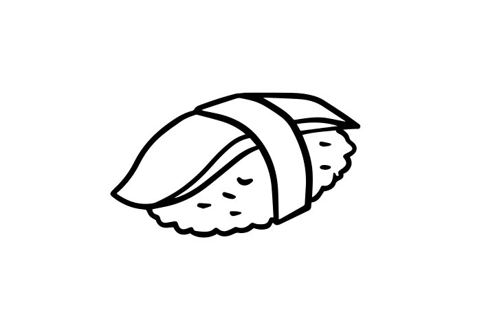 日本寿司简笔画图片