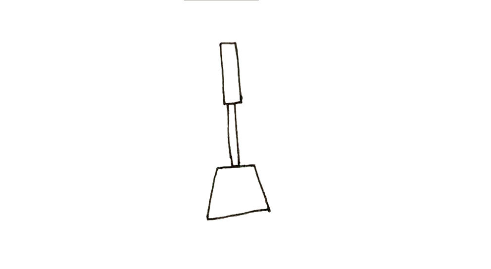 锅铲简笔画步骤
