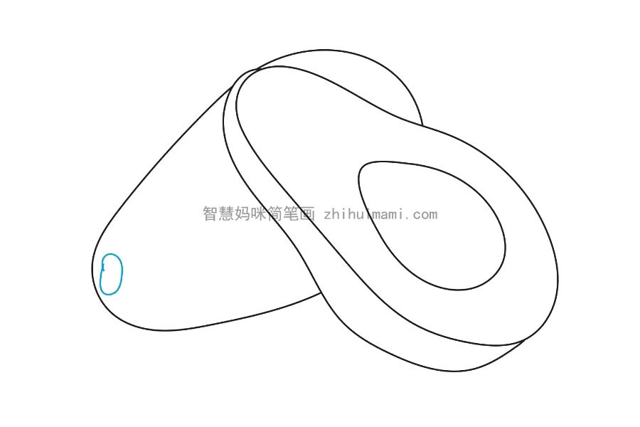 如何画牛油果 简单的牛油果绘画教程