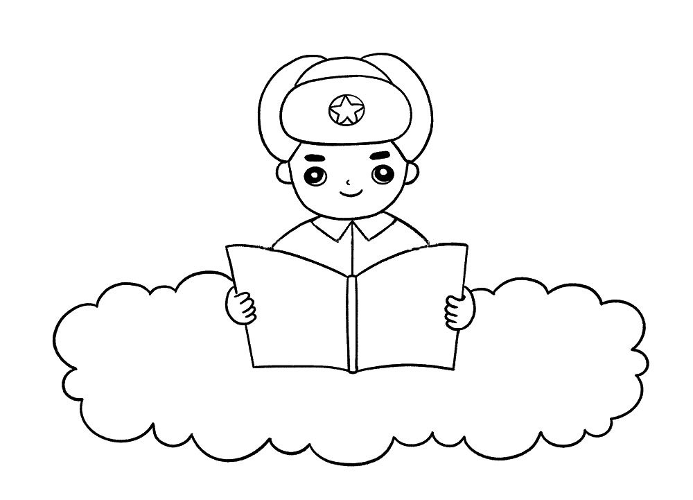 学习雷锋简笔画教程