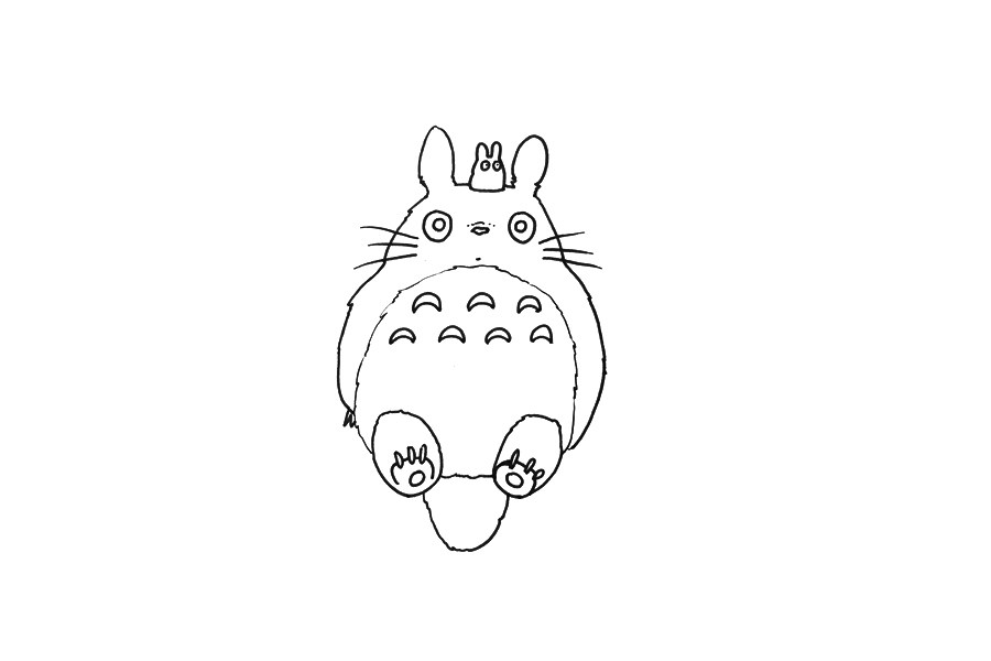 大树上的猫头鹰简笔画画法步骤