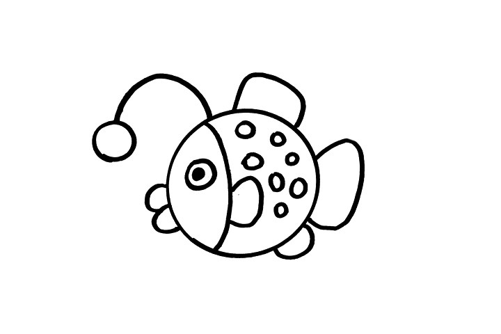 灯笼鱼怎么画