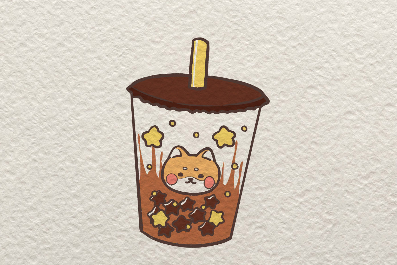 甜品店手账简笔画图片