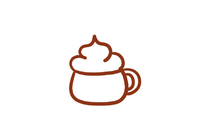杯装冰激凌怎么画
