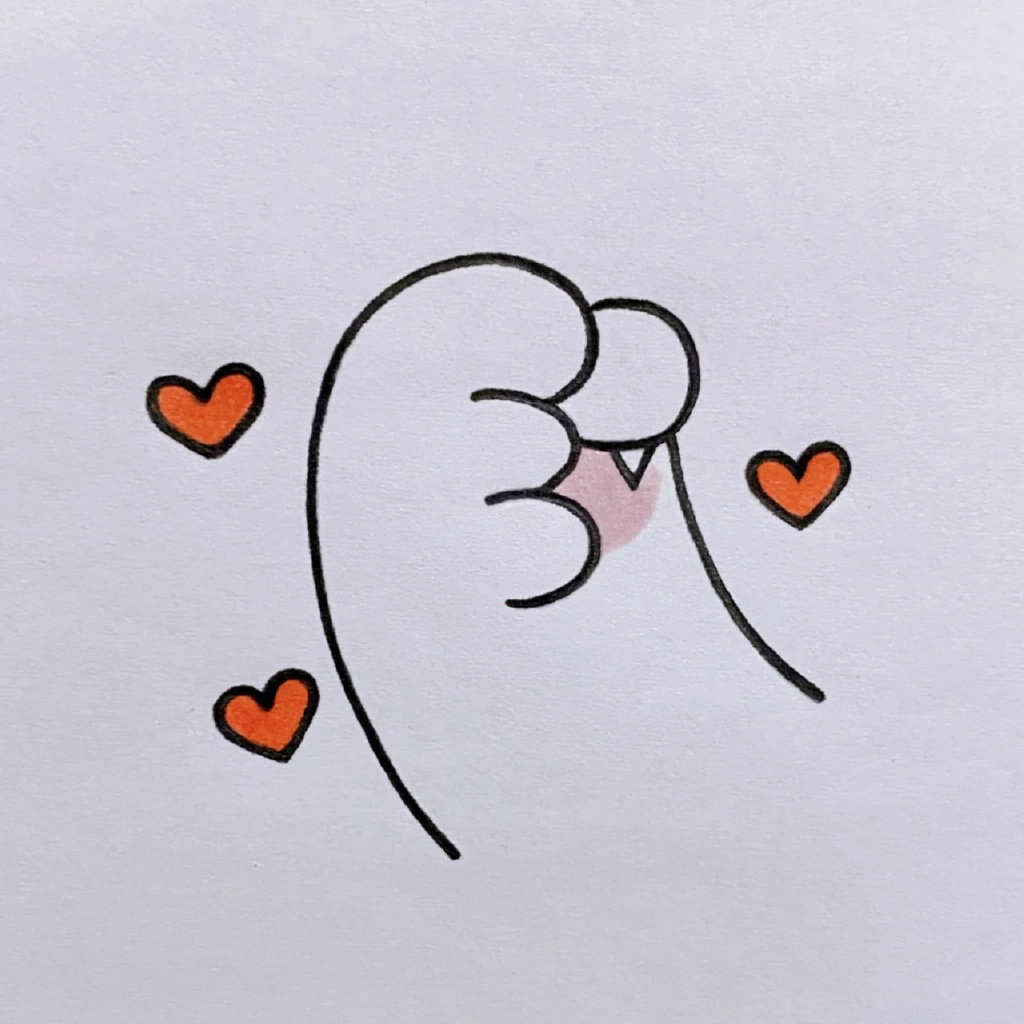 一组可爱卡通头像简笔画图片