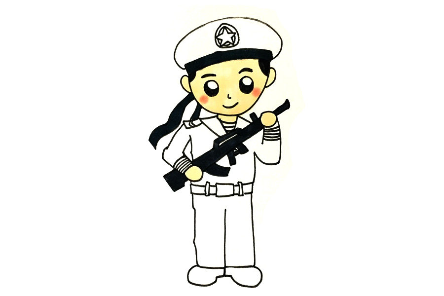 海军怎么画