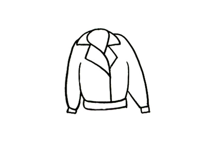 皮衣夹克怎么画