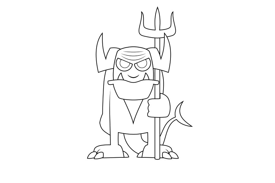 超级大恶魔怎么画