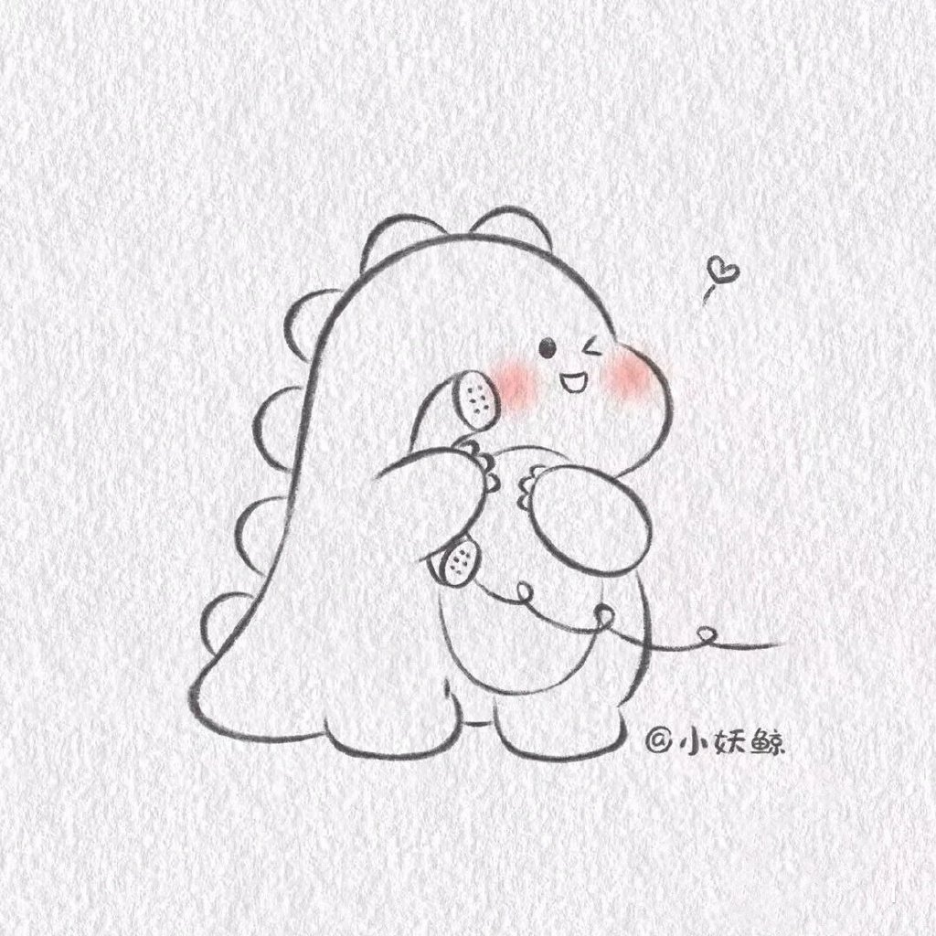 一组可爱卡通动物简笔画图片