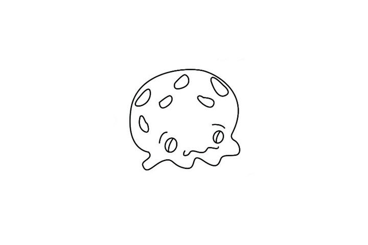 水母简笔画教程