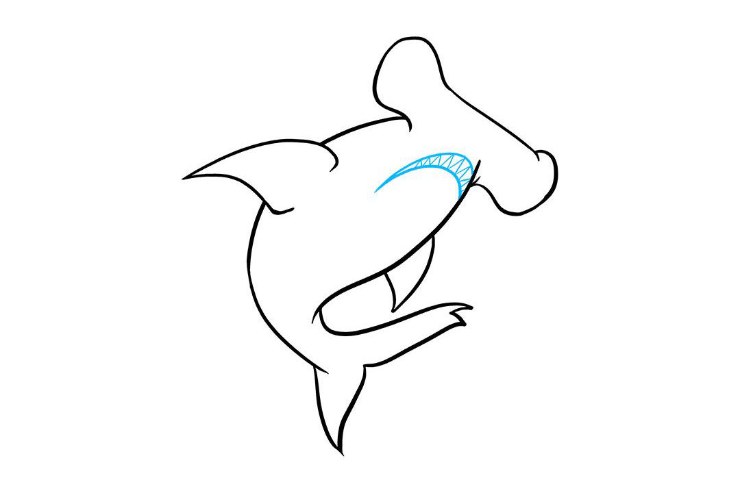 锤头鲨怎么画