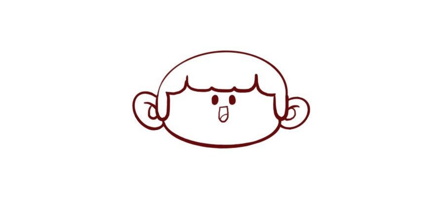 小红帽简笔画画法步骤