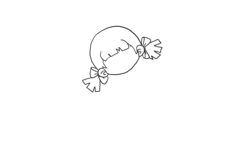 六一儿童节快乐的小公主简笔画