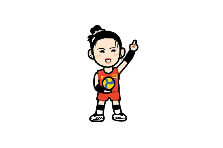 奥运冠军小头像简笔画图片