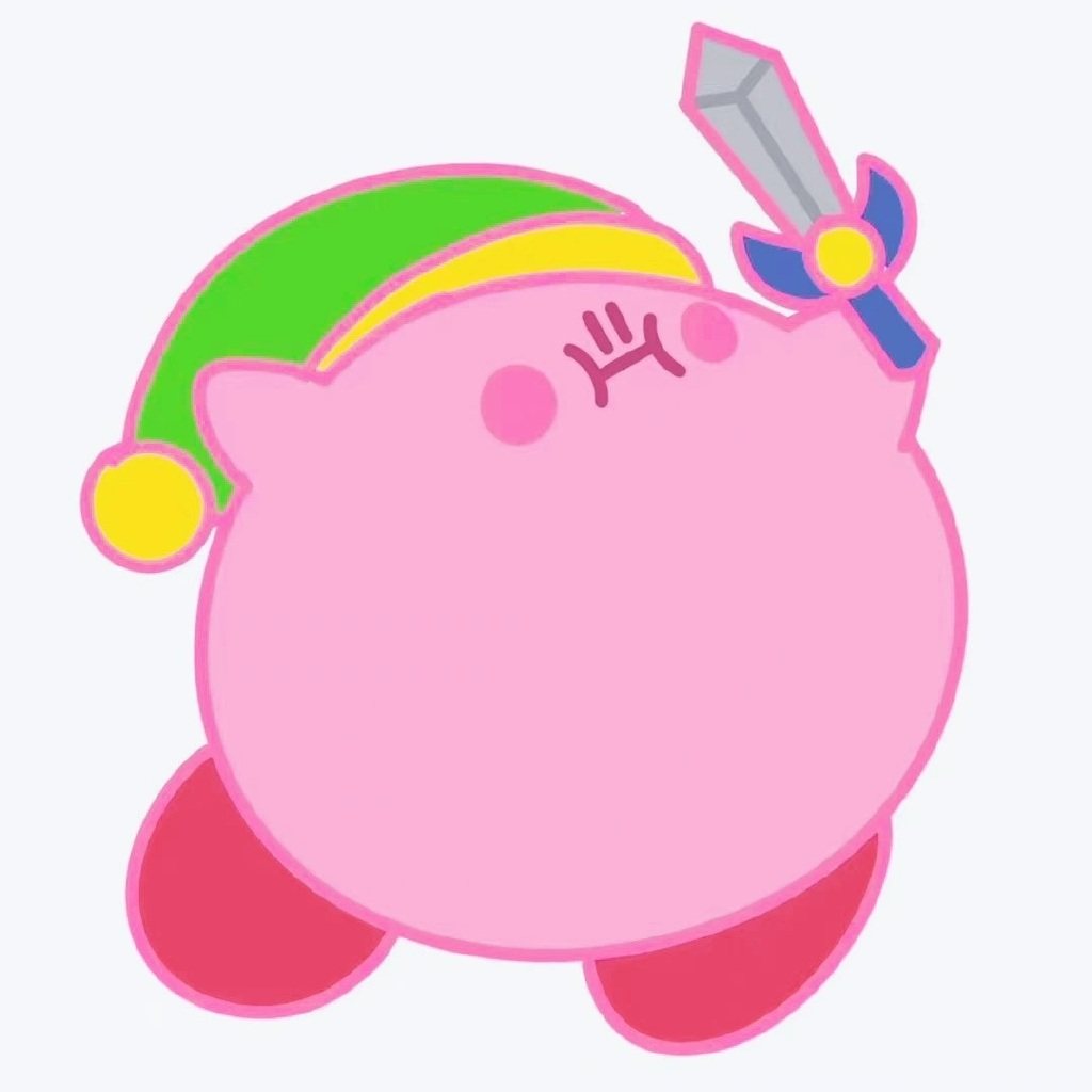 星之卡比头像简笔画图片