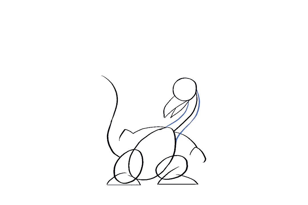 如何画卡通喷火龙简笔画
