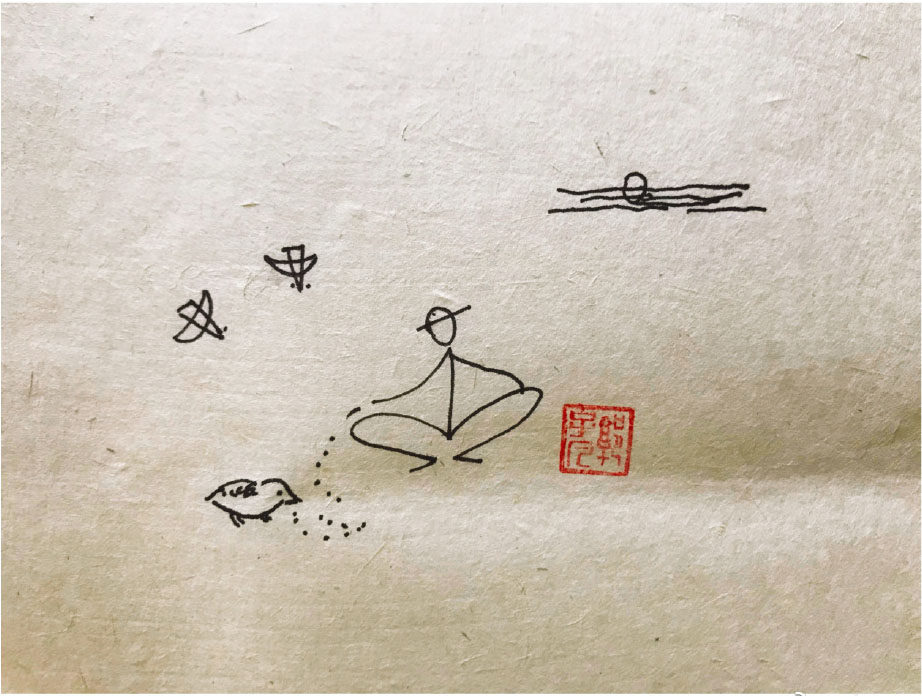 乡村生活风景简笔画图片