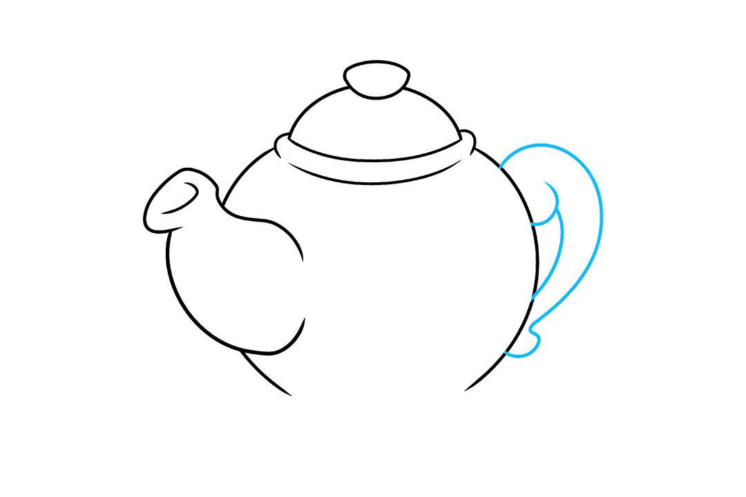 茶壶怎么画