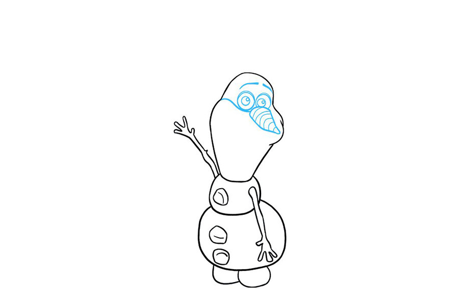 ​雪宝怎么画