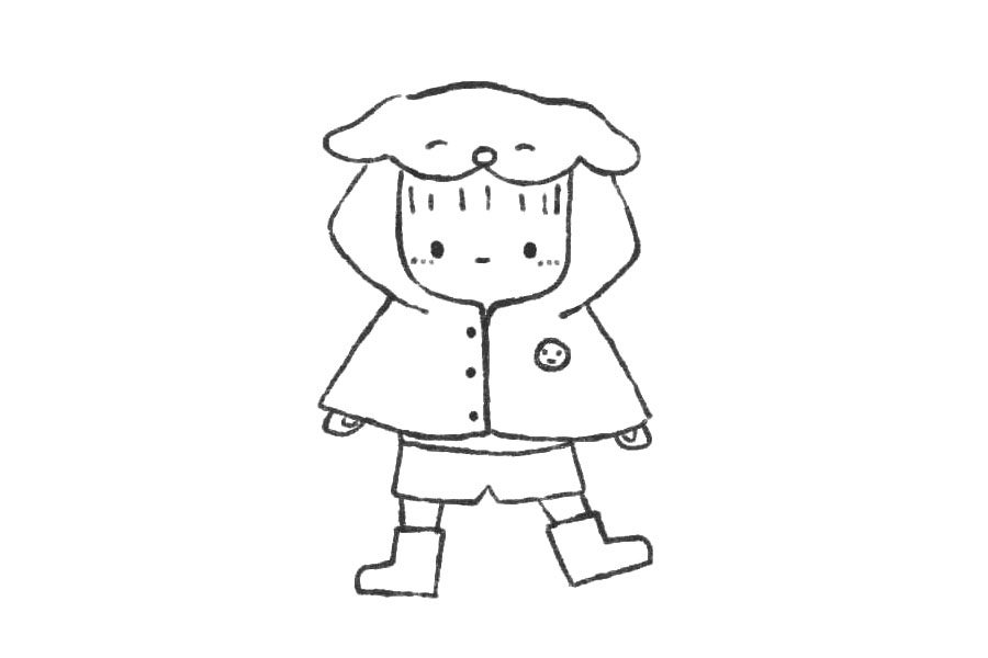 穿雨衣的幼稚园崽崽