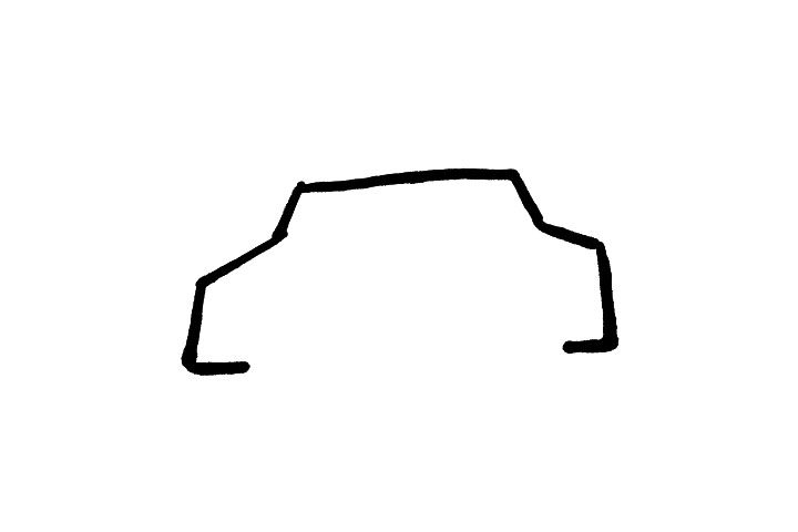 出租车简笔画画法步骤