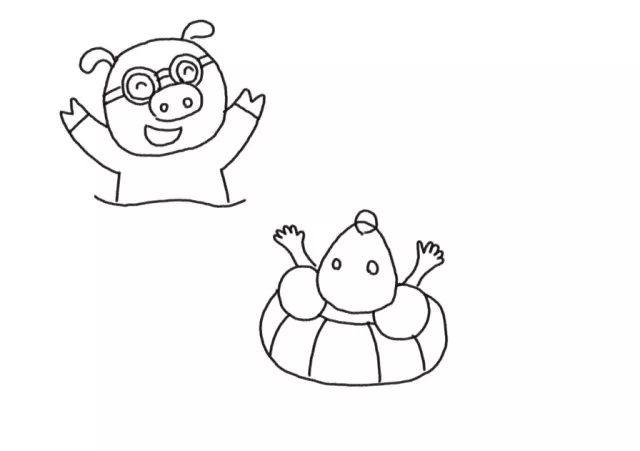 快乐假期 暑假生活简笔画