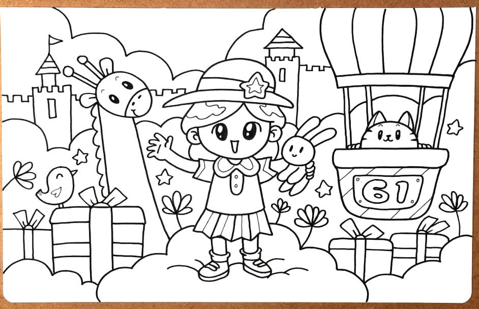 儿童节卡通简笔画画法教程