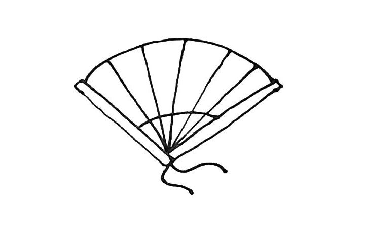 扇子简笔画画法教程