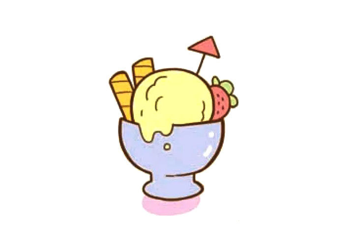漂亮的冰激凌简笔画图片大全