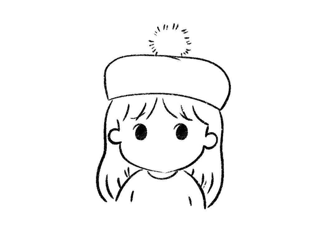 可爱的小女孩简笔画步骤