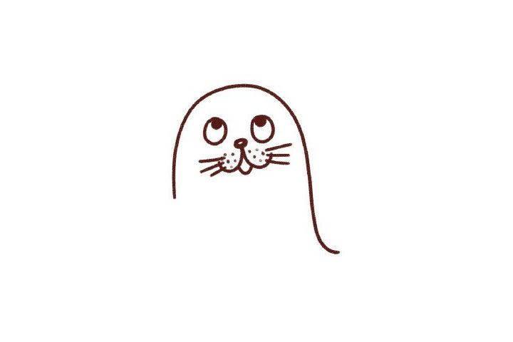 海狮简笔画画法步骤