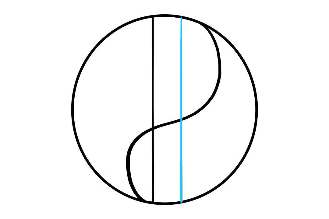 八卦太极图怎么画