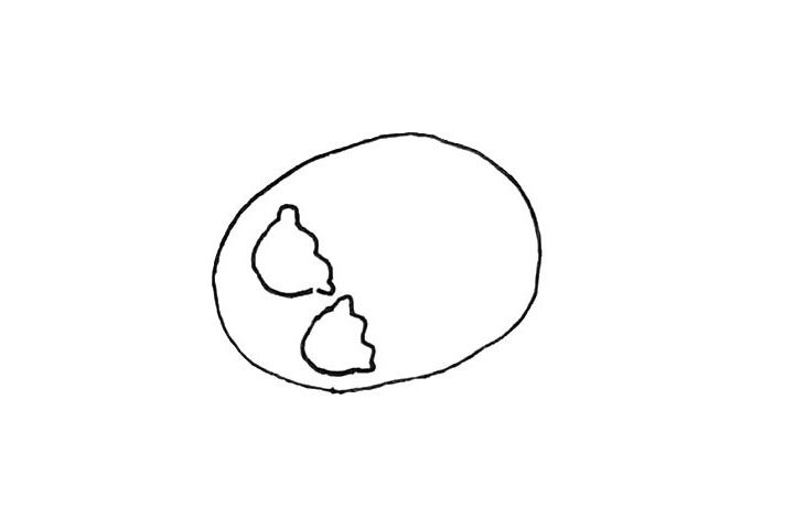 一盘饺子简笔画画法步骤