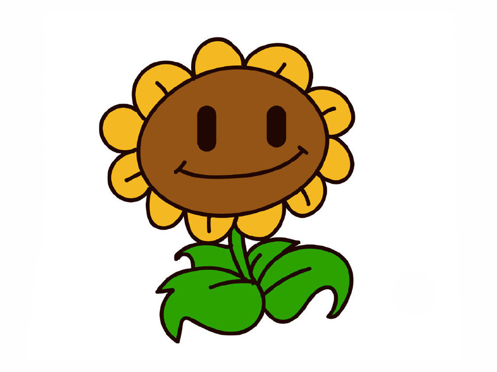 植物大战僵尸太阳花简笔画教程