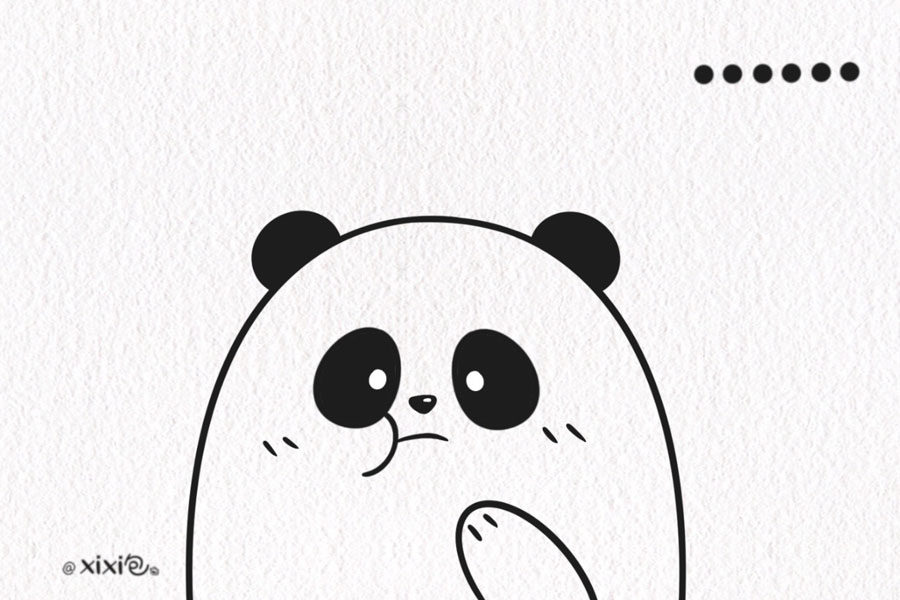一组可爱小动物简笔画图片