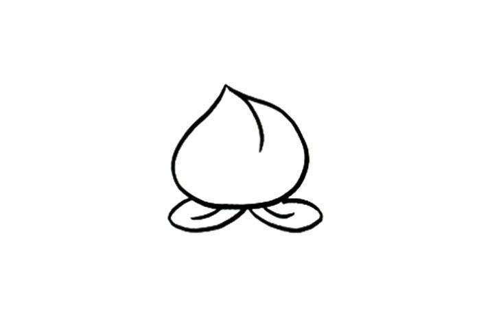 如何画桃子