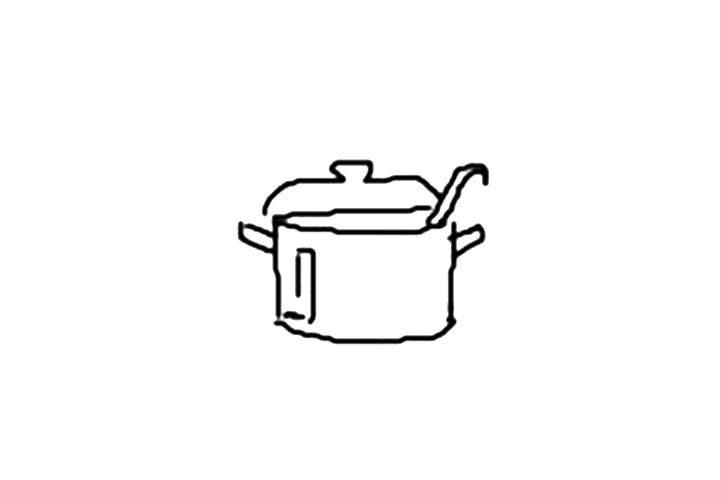 如何画煮饭锅简笔画