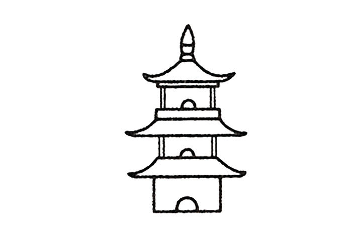 塔的画法