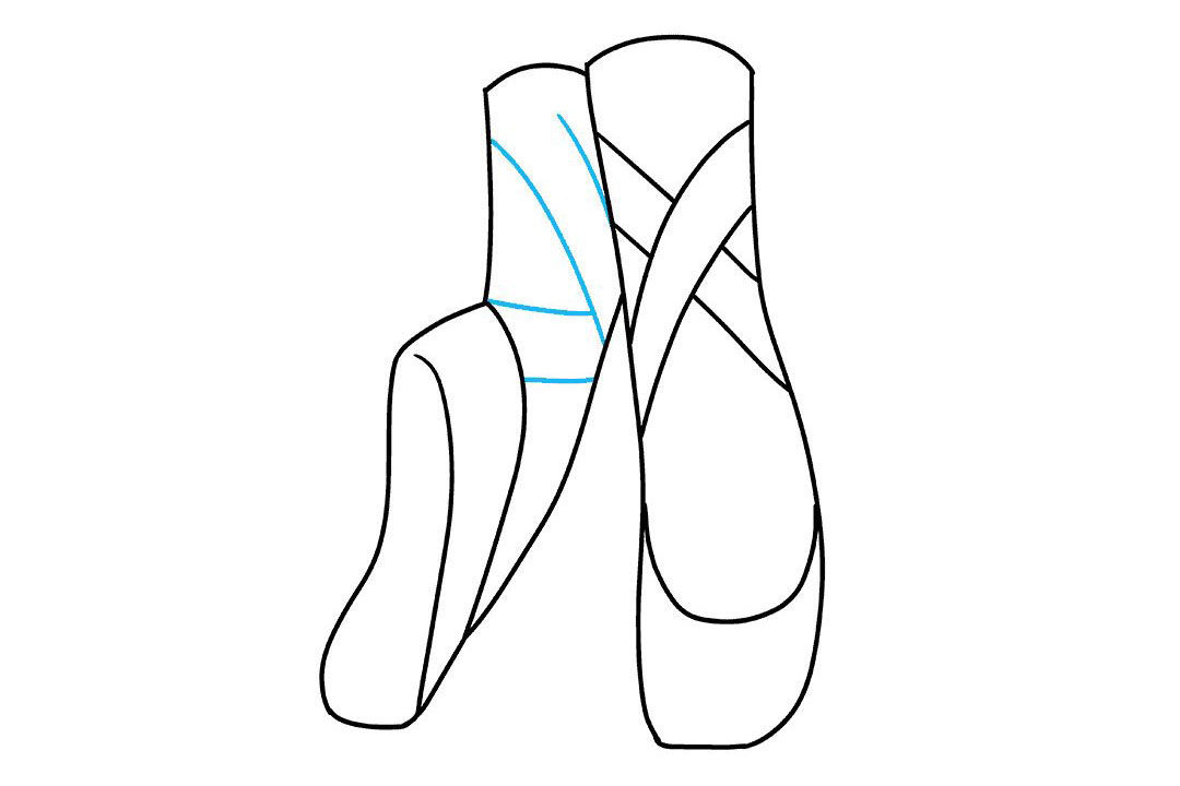 芭蕾舞鞋简笔画步骤